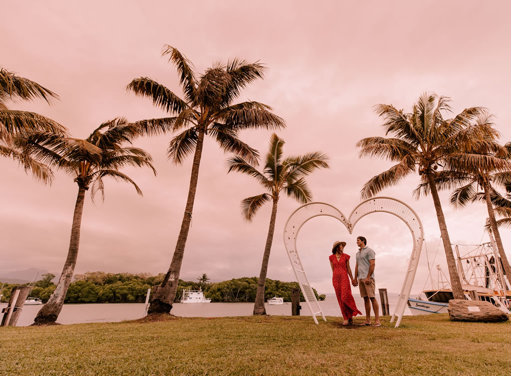 Lock your love at the Port Douglas Heart